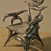 3. "Great Exchange" Detail: Chair- aluminum- 4’9” x 2’3” x 2’1”